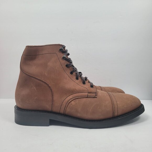 Thursday Boot Co. Men's Brown Leather Lace-Up Boots 22081 6598 US Size 12W - Picture 1 of 9